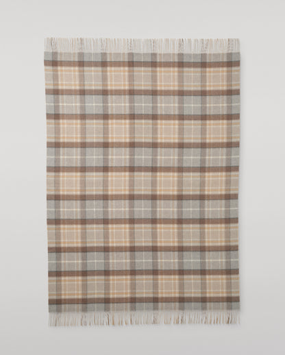 Recycled Cashmere Throw in Natural MacKellar