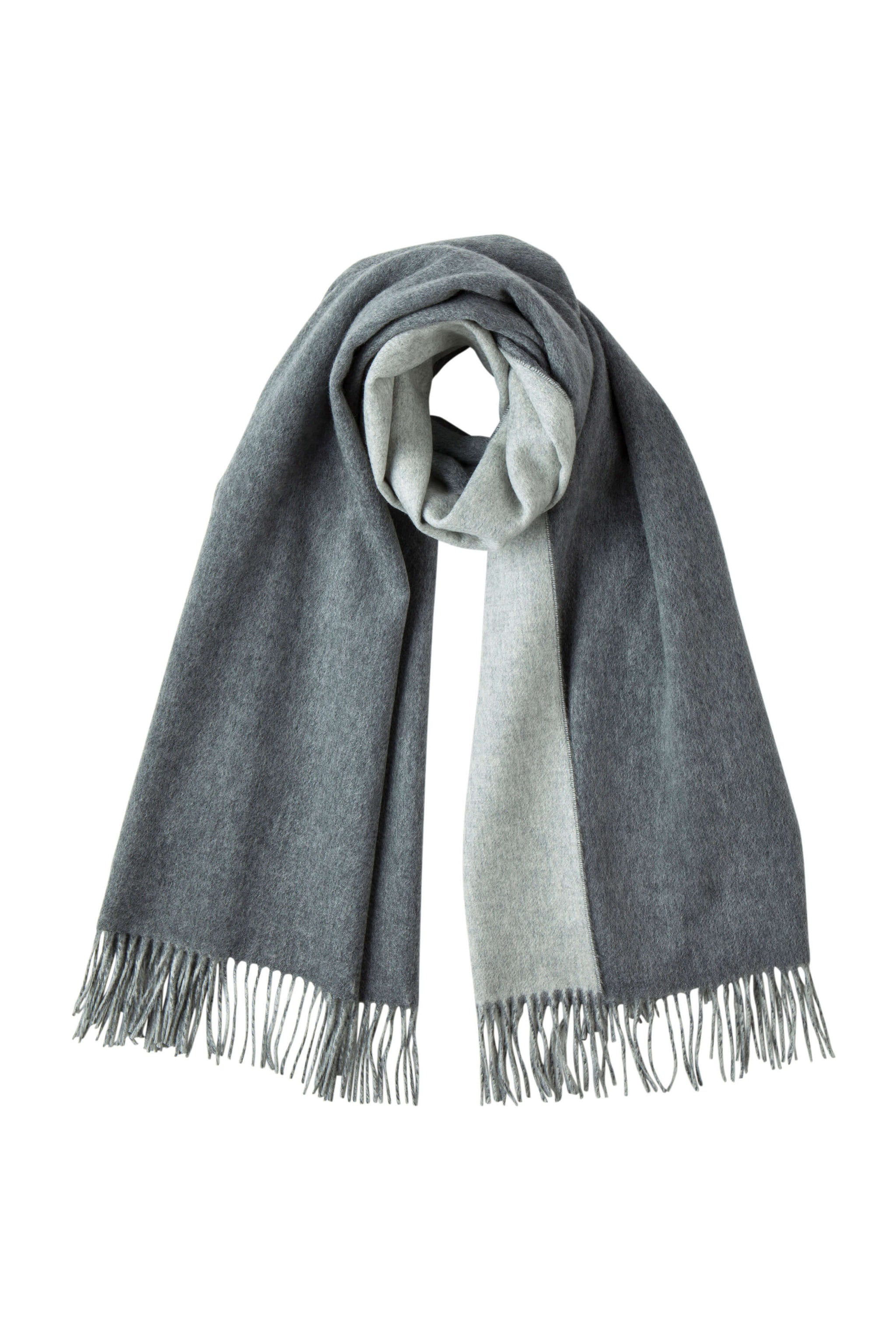Contrast Reversible Cashmere Stole
