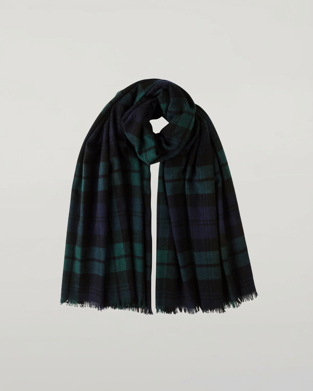 Watch Lightweight Cashmere Tartan Stole
