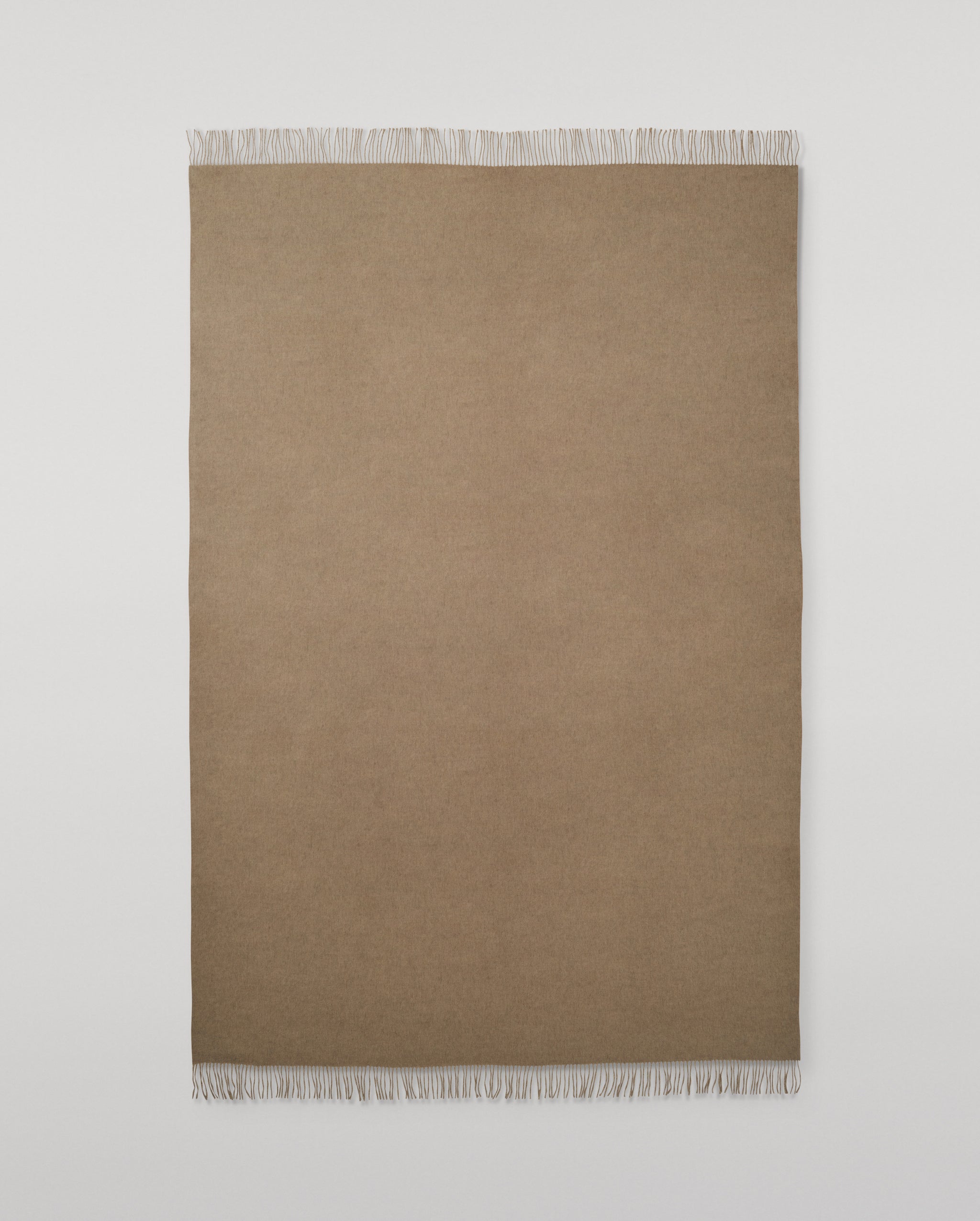Reversible & Natural Cashmere Bed Throw