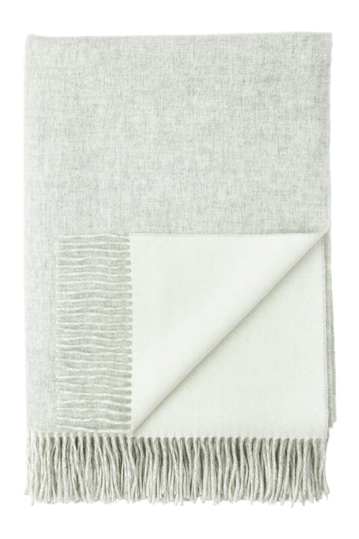 Plain Reversible Cashmere Bed Throw