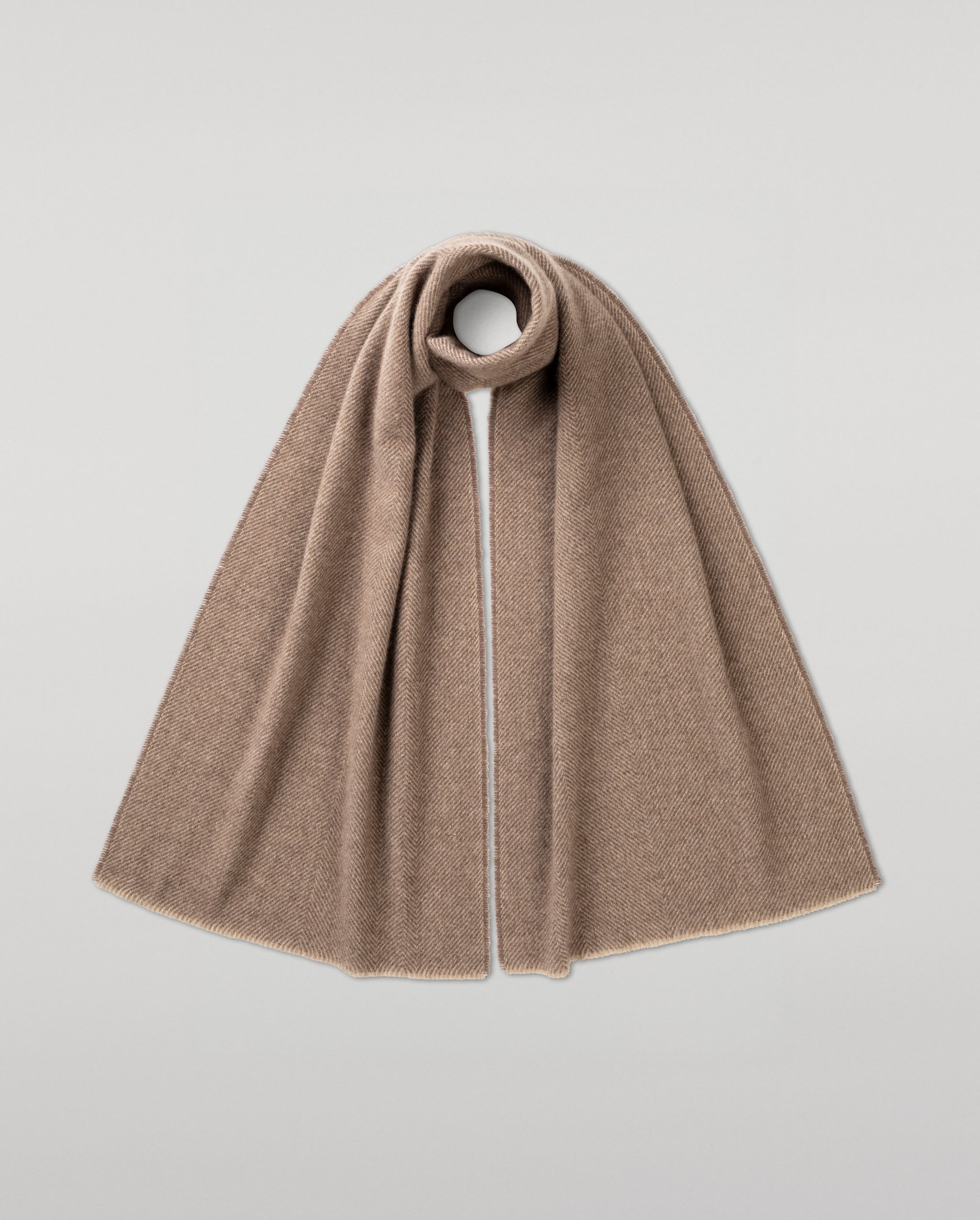 Mountain Twill Natural Cashmere Scarf
