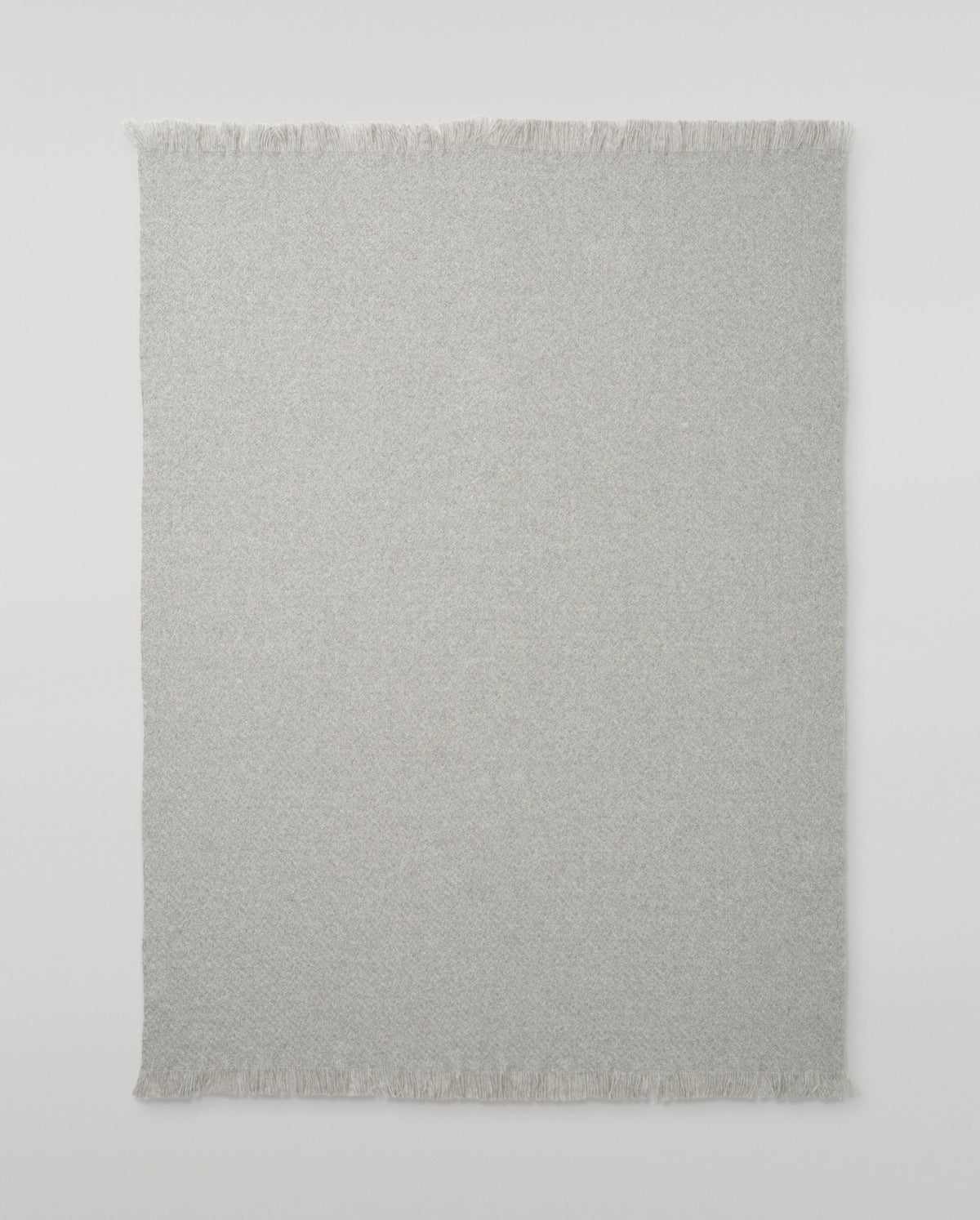 Yarrow Light Grey Cashmere Throw