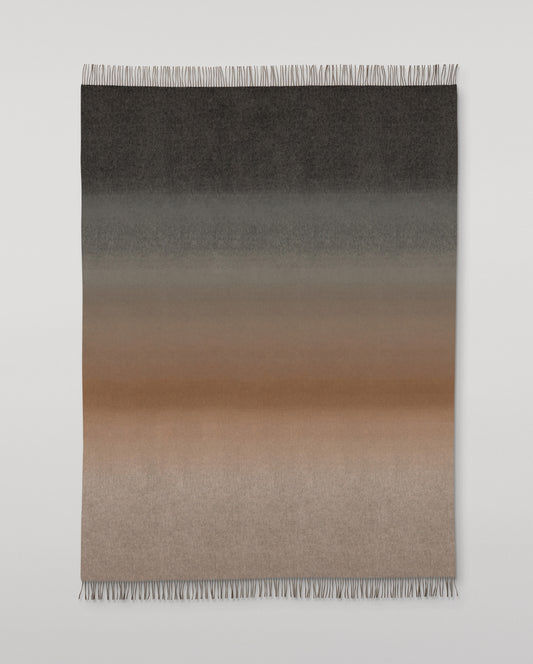Johnstons of Elgin Umbra 100% Cashmere Throw in cairn Ombre WA002665RU7771ONE