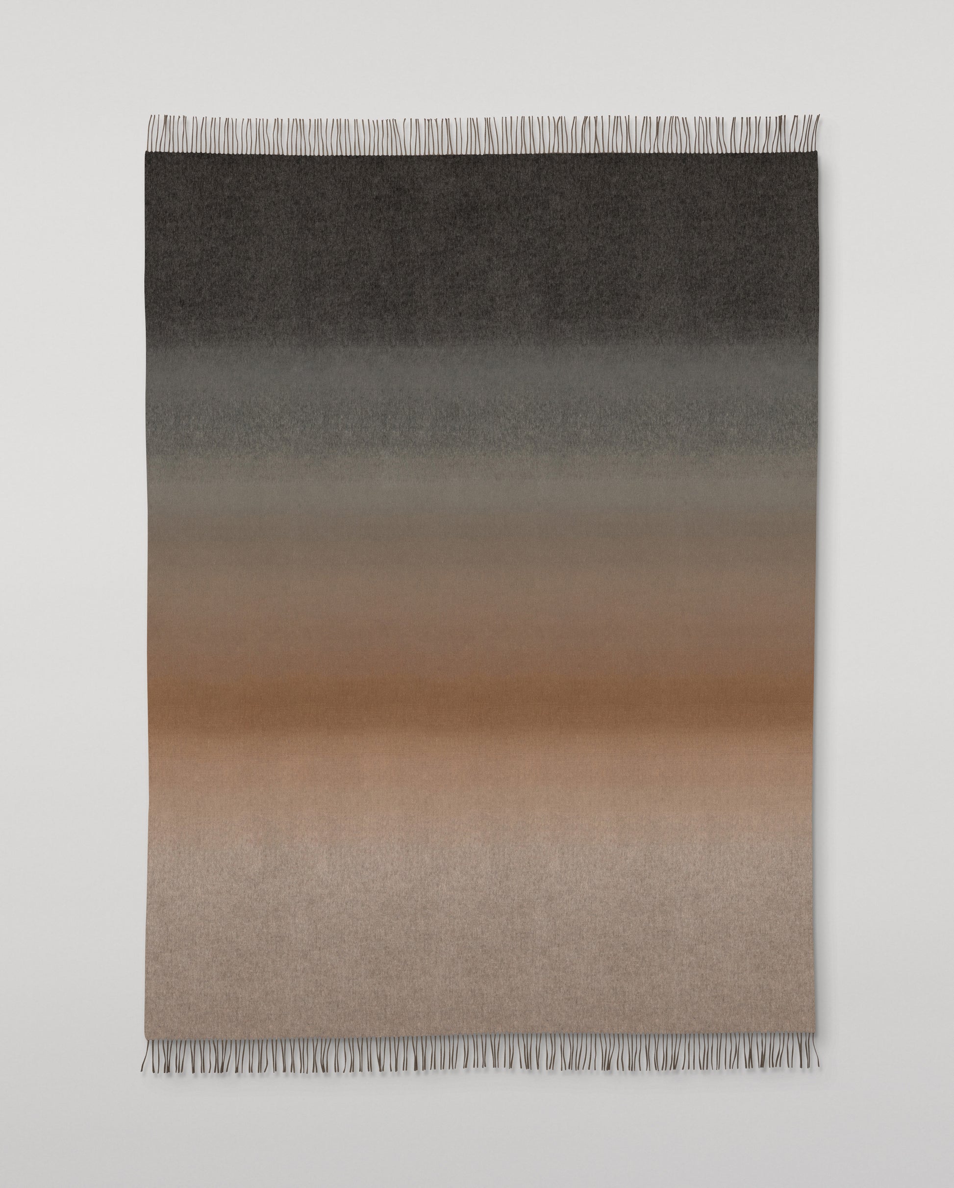 Johnstons of Elgin Umbra 100% Cashmere Throw in cairn Ombre WA002665RU7771ONE