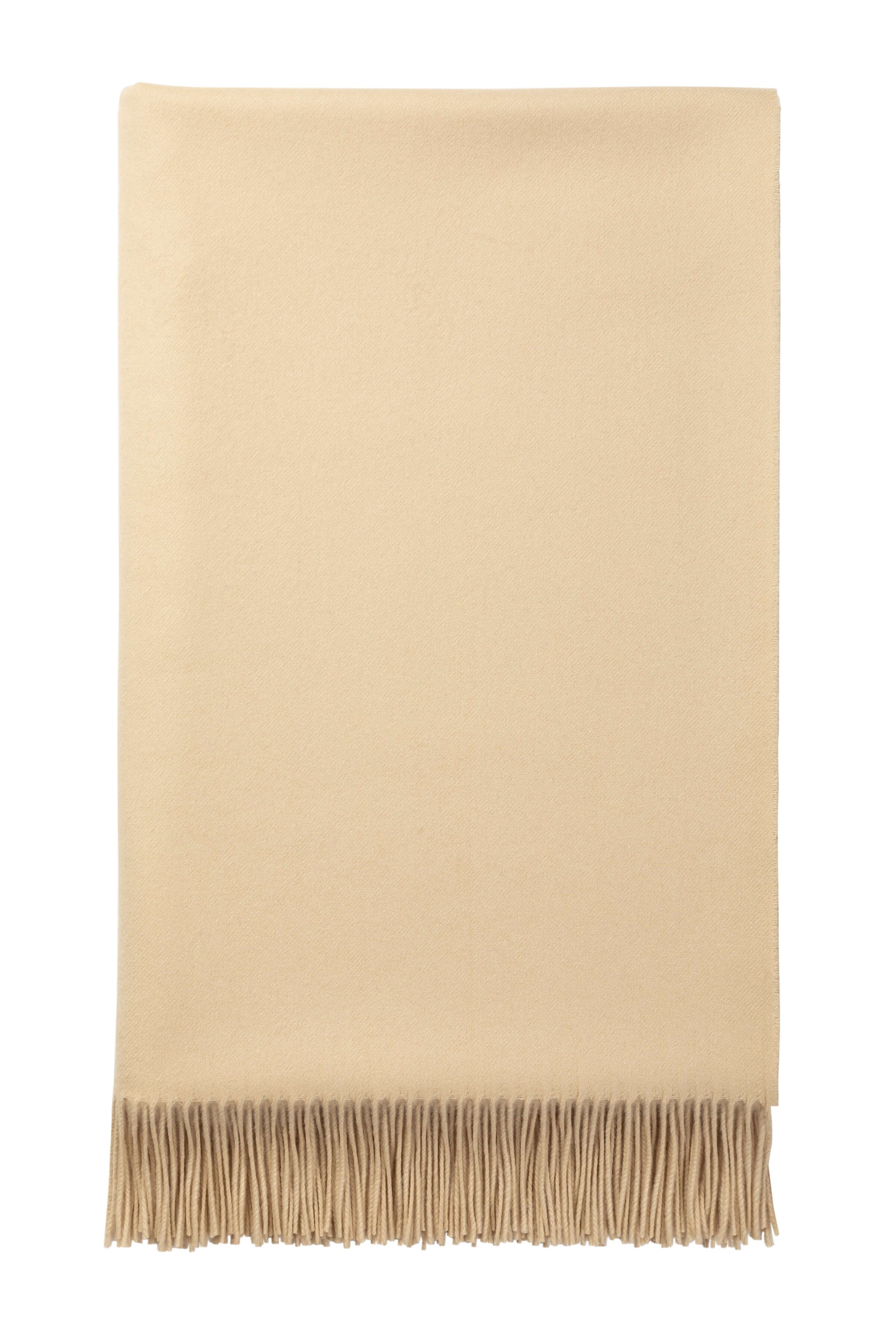 Johnstons of Elgin  Blanket Collection Natural Plain Cashmere Bed Throw WA0011591249ONE