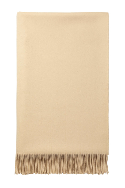 Johnstons of Elgin  Blanket Collection Natural Plain Cashmere Bed Throw WA0011591249ONE