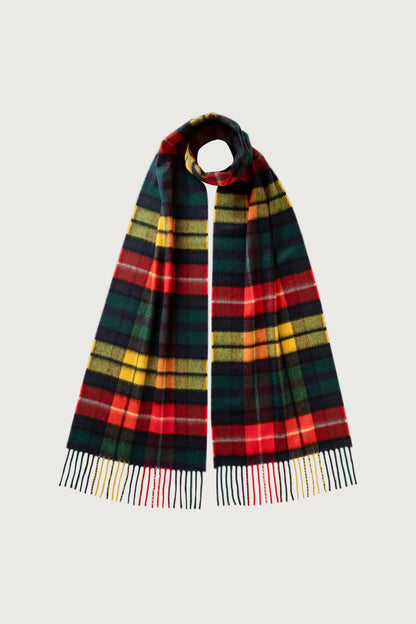 Johnstons of Elgin AW25 Woven Accessories Buchanan Buchanan Tartan Cashmere Scarf WA000016KU0310ONE