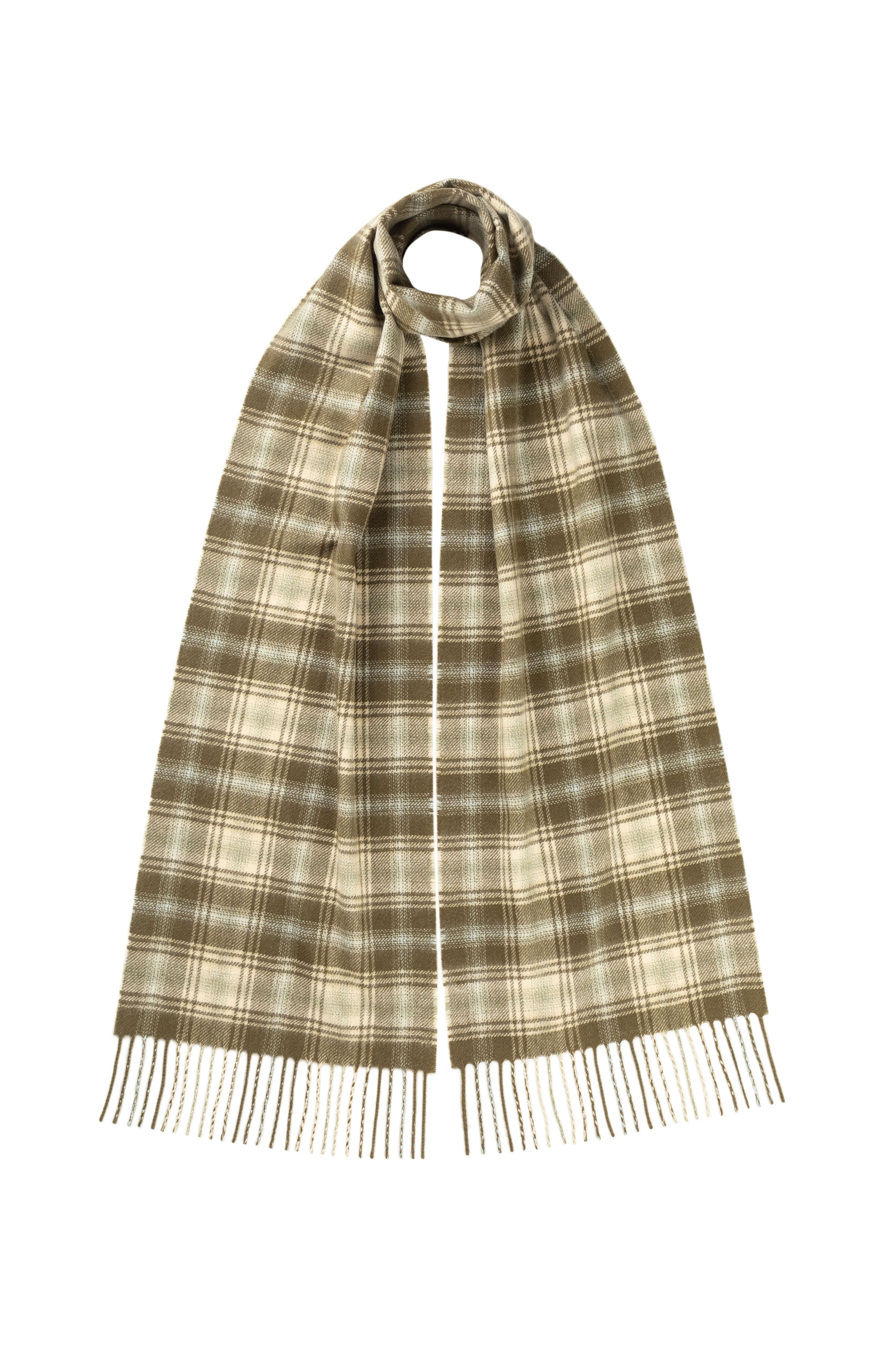 Tweed Olive Cashmere Scarf – Johnstons of Elgin