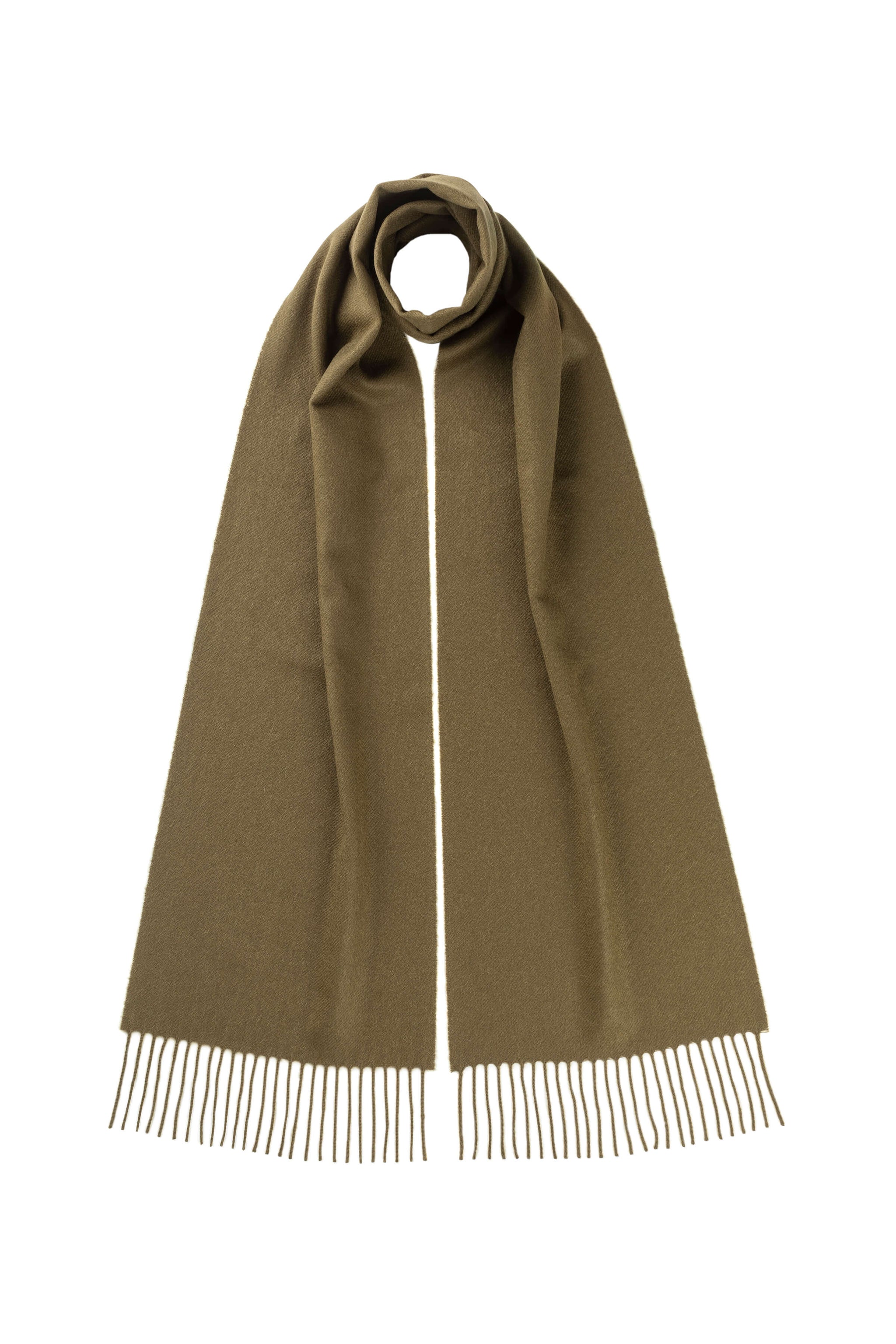 Olive Green Cashmere Scarf