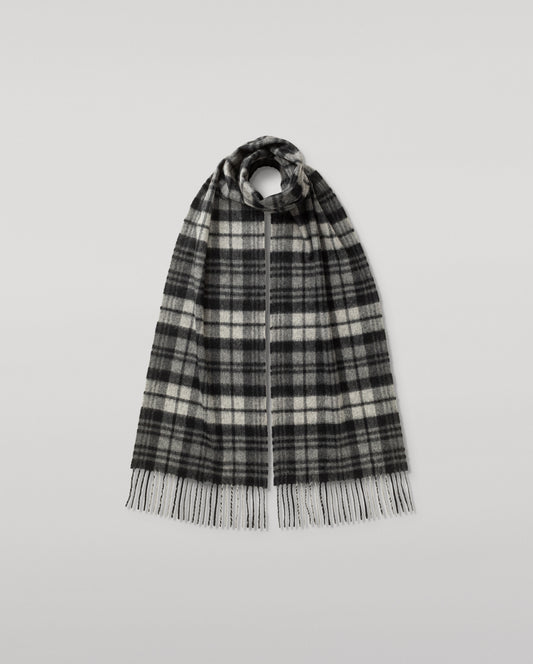 Grey Watch Dress Tartan Cashmere Scarf