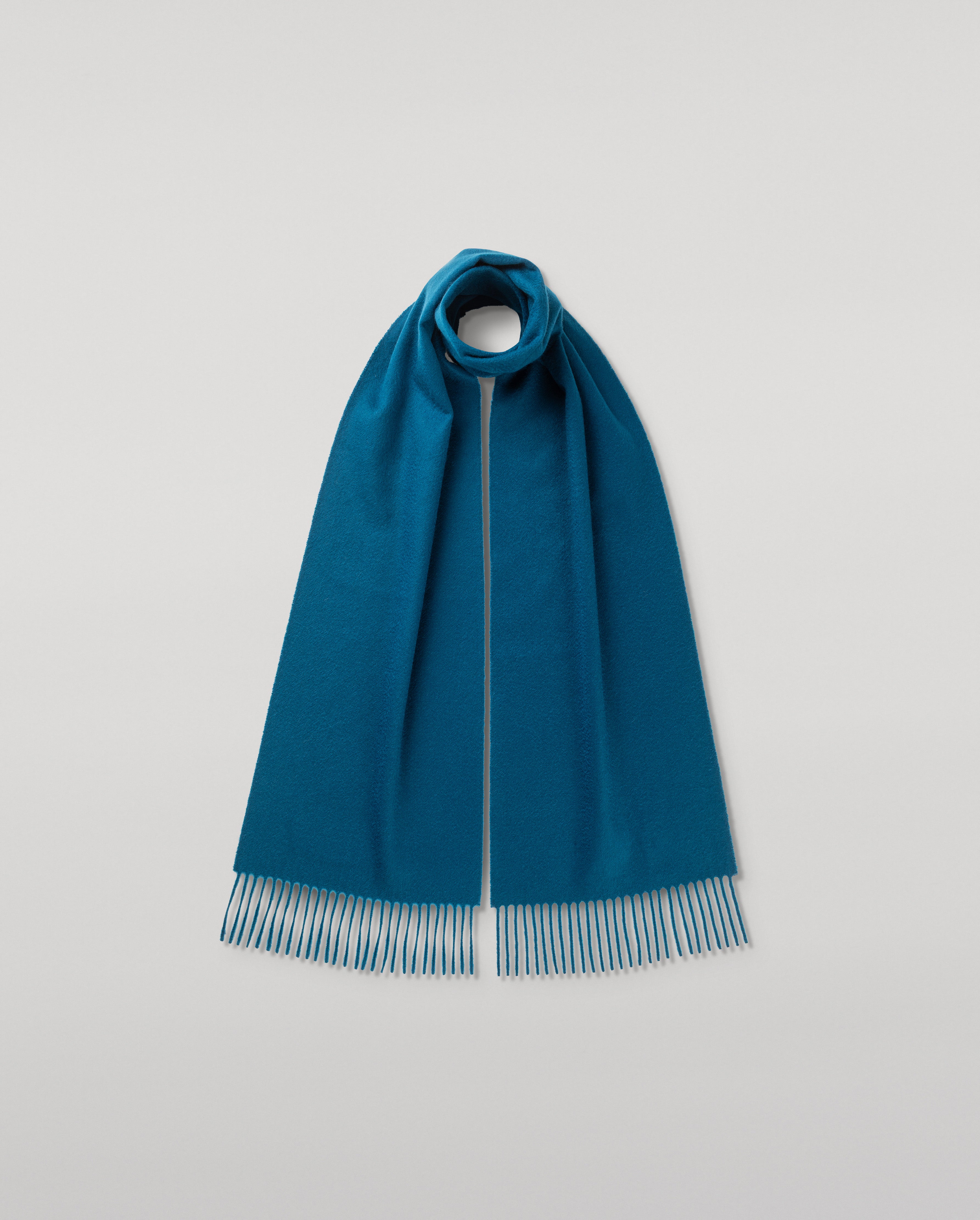 Blue Cashmere Scarf | Made in Scotland – Johnstons of Elgin
