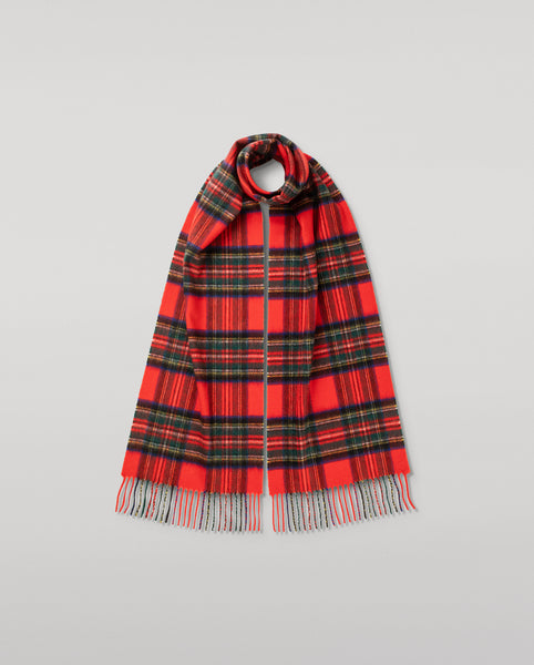 Johnstons of Elgin 大判カシミヤマフラー ロイヤルスチュワート WA16_KU0303_ROYAL_STEWART_289A