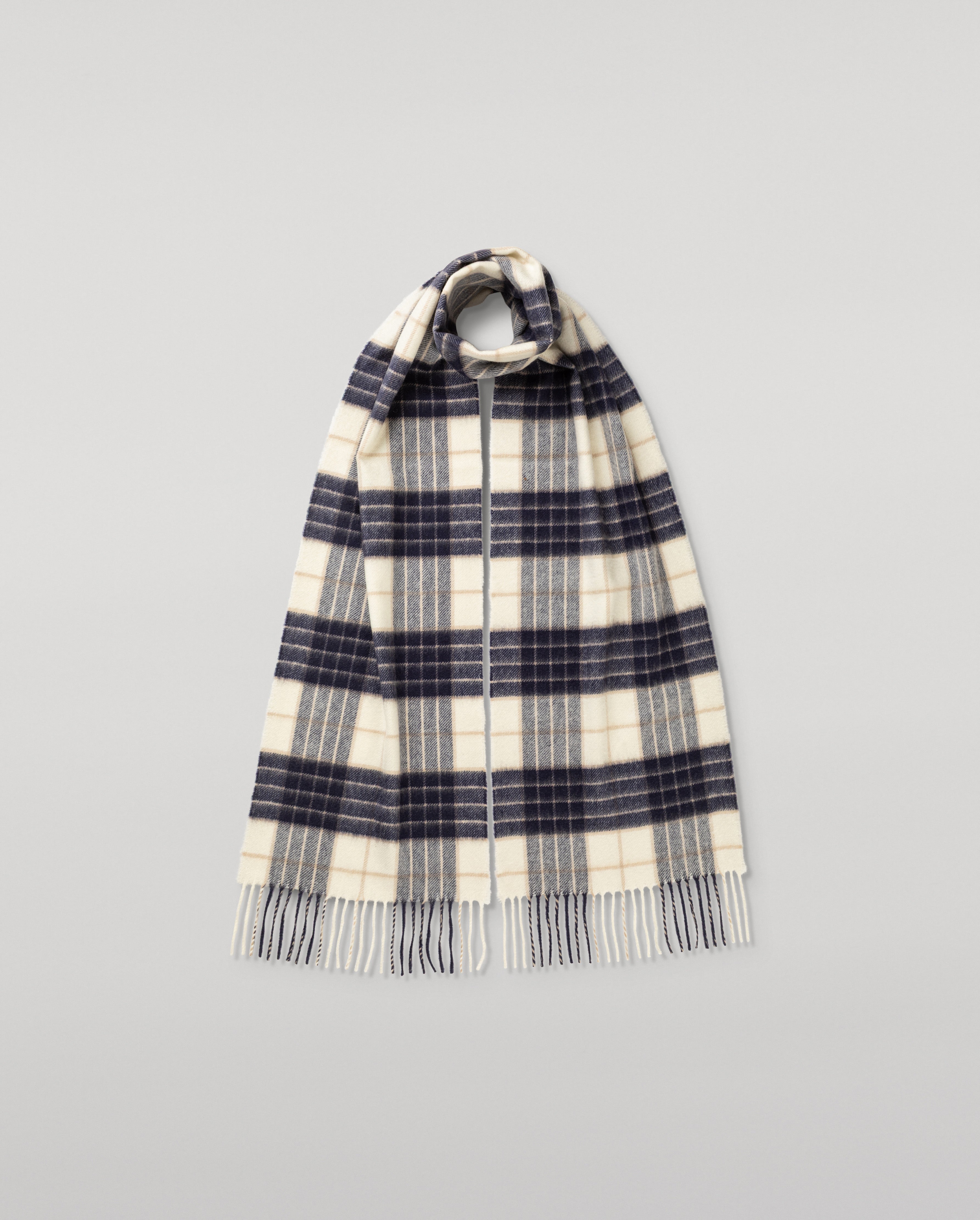 Knockmore Tartan Cashmere Scarf | Cashmere Accessories | Johnstons