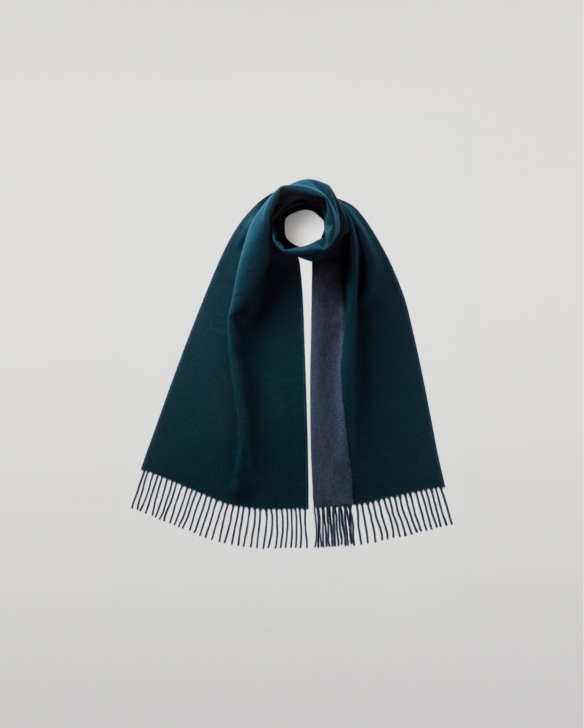 Contrast Reversible Cashmere Scarf