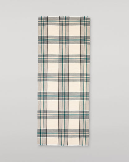 JOHNSTONS OF ELGIN ORTON CRAMMED TARTAN SCARF NEUTRAL 100% CASHMERE WA002447RU7702ONE