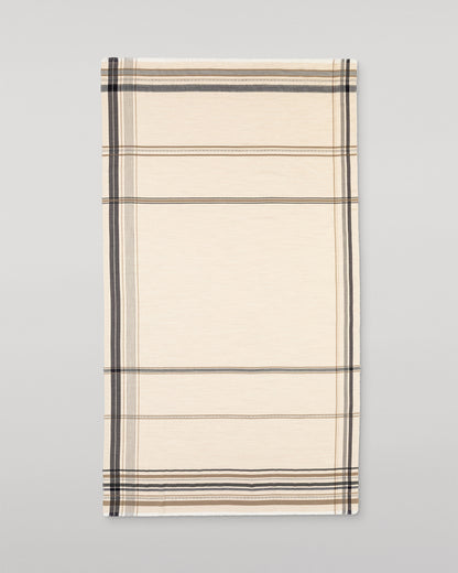 JOHNSTONS OF ELGIN HELMINA CRAMMED DETAIL BORDER SCARF NATURAL 100% CASHMERE WA002459RU7704ONE