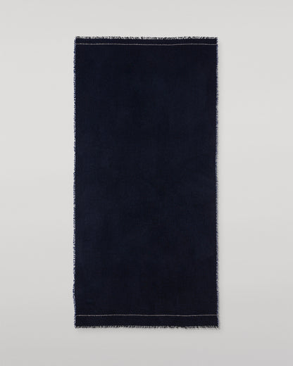 JOHNSTONS OF ELGIN USAN SEMI PLAIN SCARF NAVY 100% CASHMERE  WA002550RU7720ONE