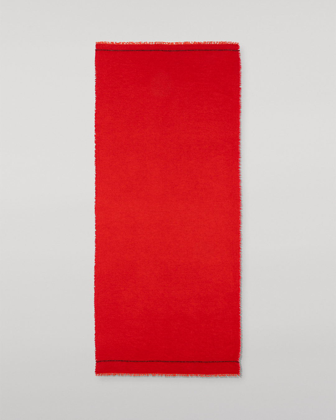 JOHNSTONS OF ELGIN USAN SEMI PLAIN SCARF RED 100% CASHMERE WA002550RU7721ONE