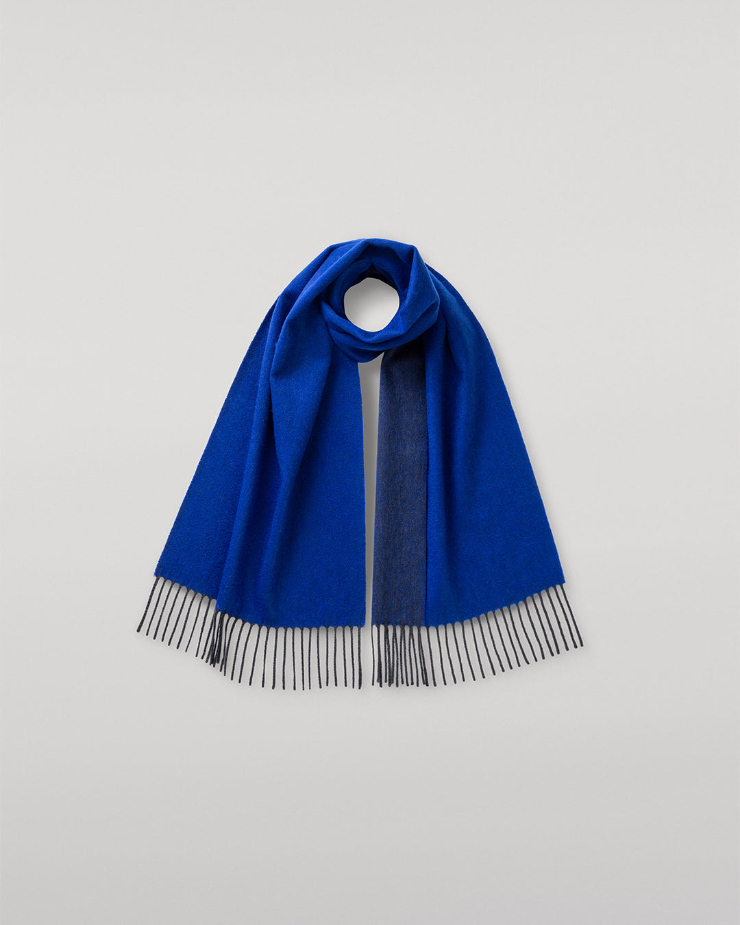 JOHNSTONS OF ELGIN BLUE BARD SCARF 100% CASHMERE WA002560RU7727ONE