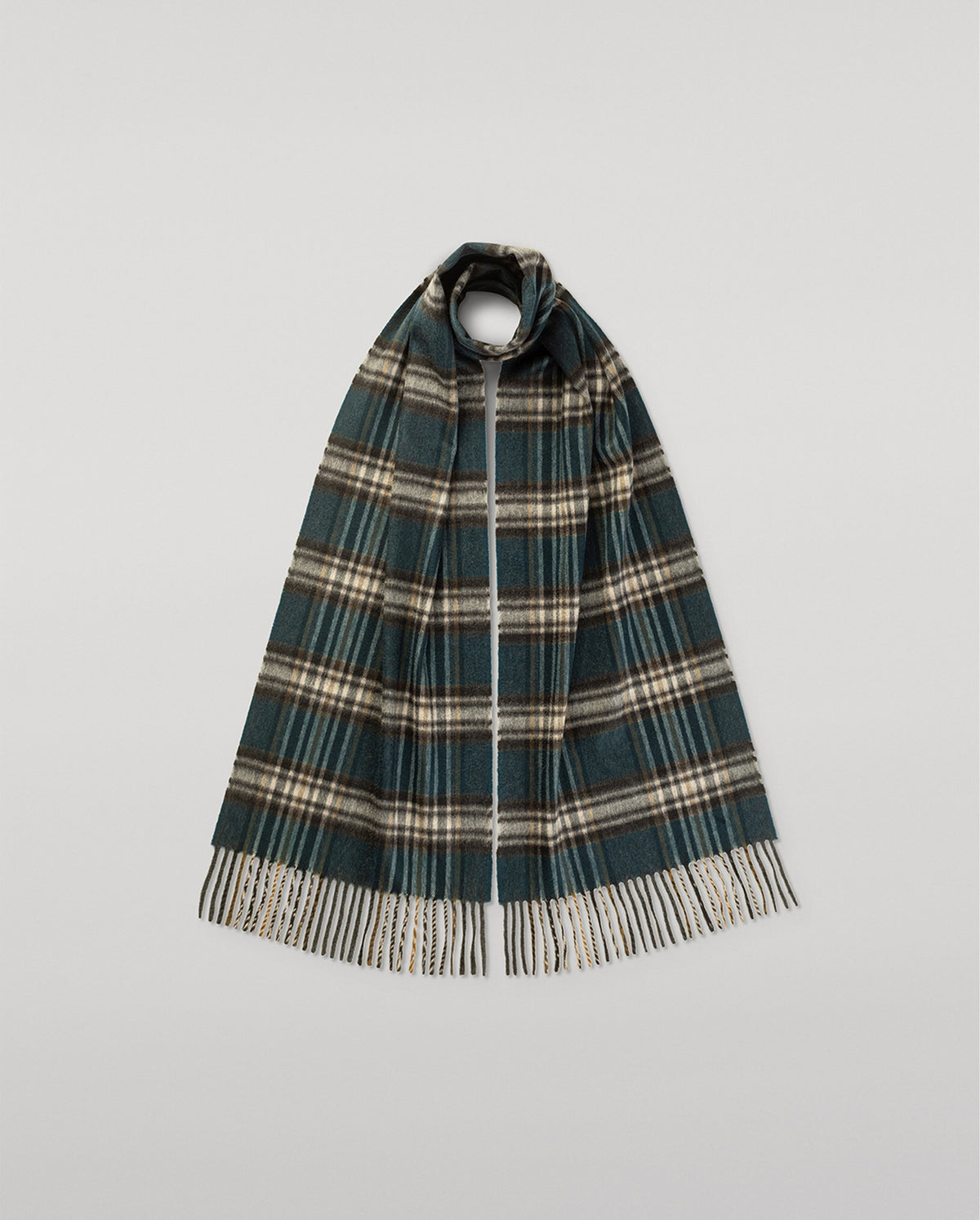 Doune Bottle Green Cashmere Scarf