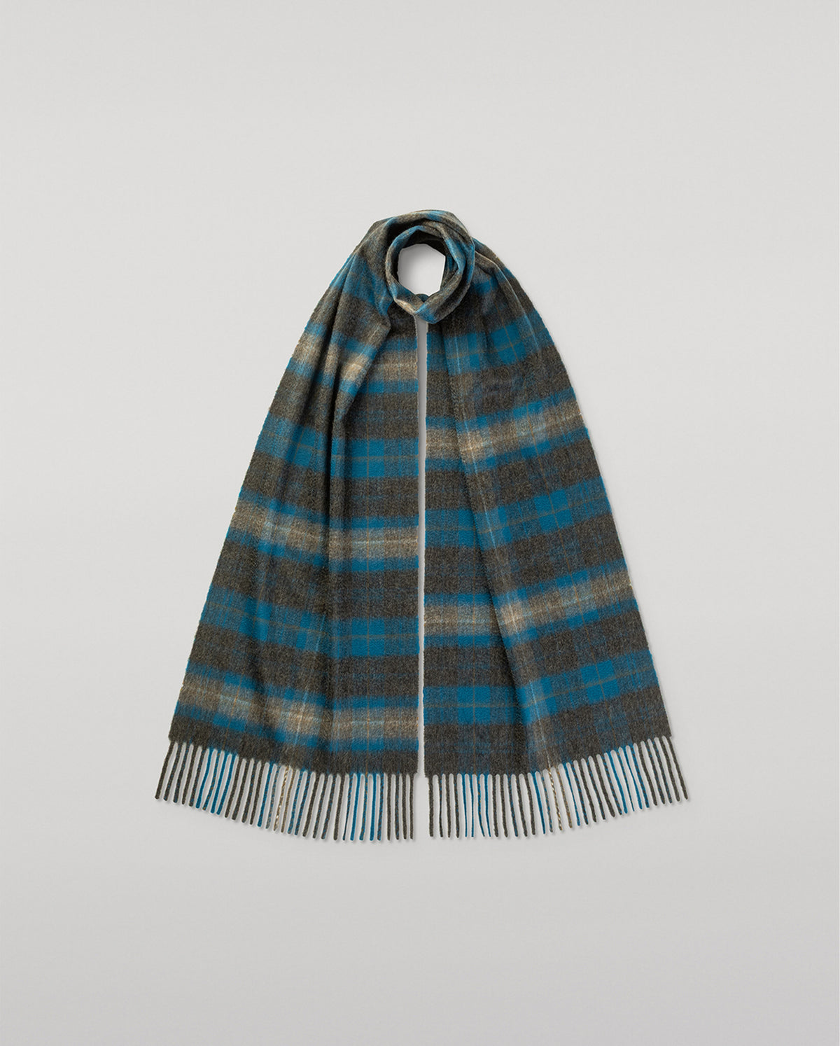 Plaid Cashmere Scarf