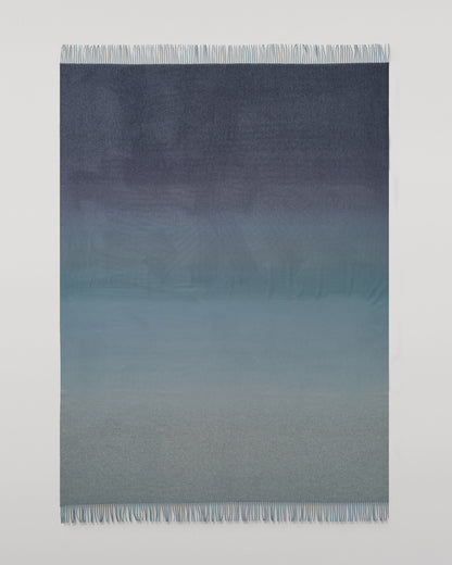 Johnstons of Elgin Umbra 100% Cashmere Blanket in Scapa Ombre Blue WA002665RU7770ONE