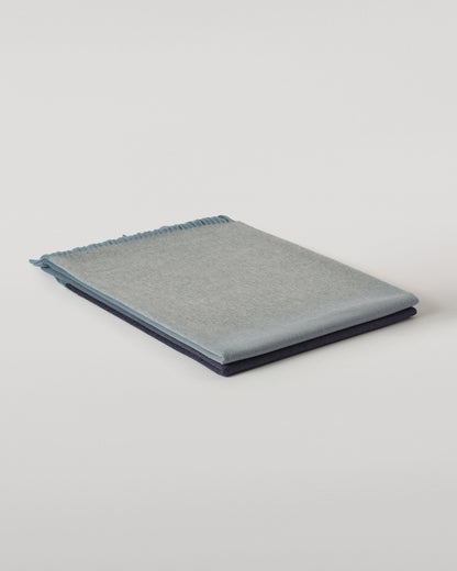 Johnstons of Elgin Umbra 100% Cashmere Blanket in Scapa Ombre Blue WA002665RU7770ONE