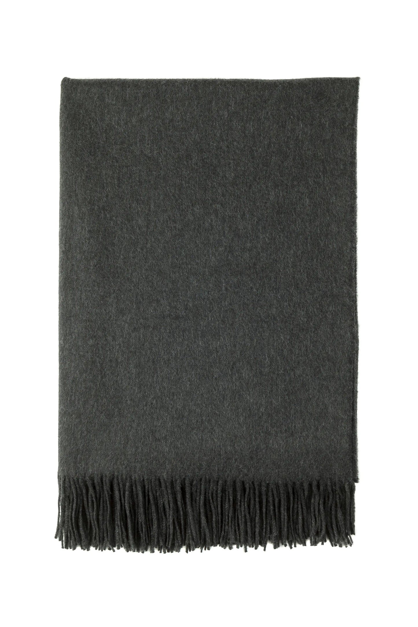 2025 Johnstons of Elgin Interiors Collection  Charcoal Cashmere Throw on a white background  WA000055HA0700ONE