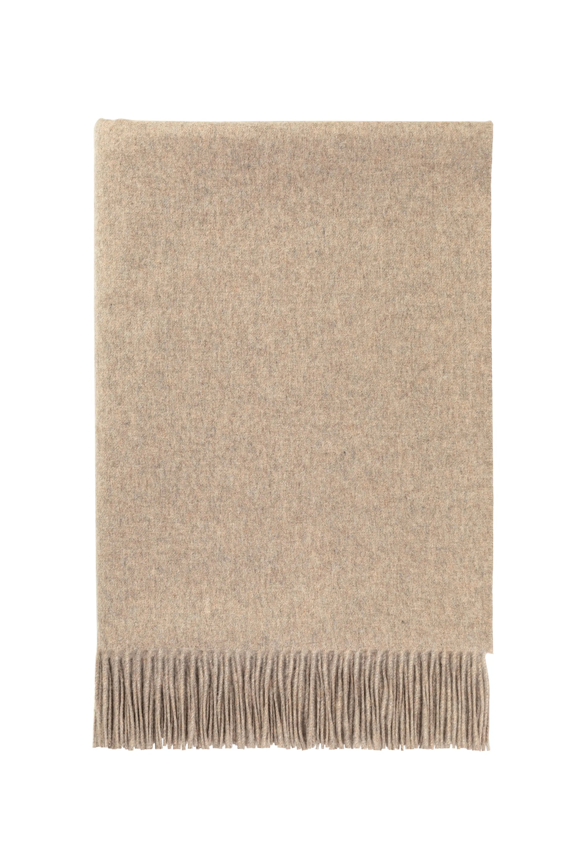 2025 Johnstons of Elgin Interiors Collection Ash Ash Cashmere Throw on a white background  WA000055HB4334ONE