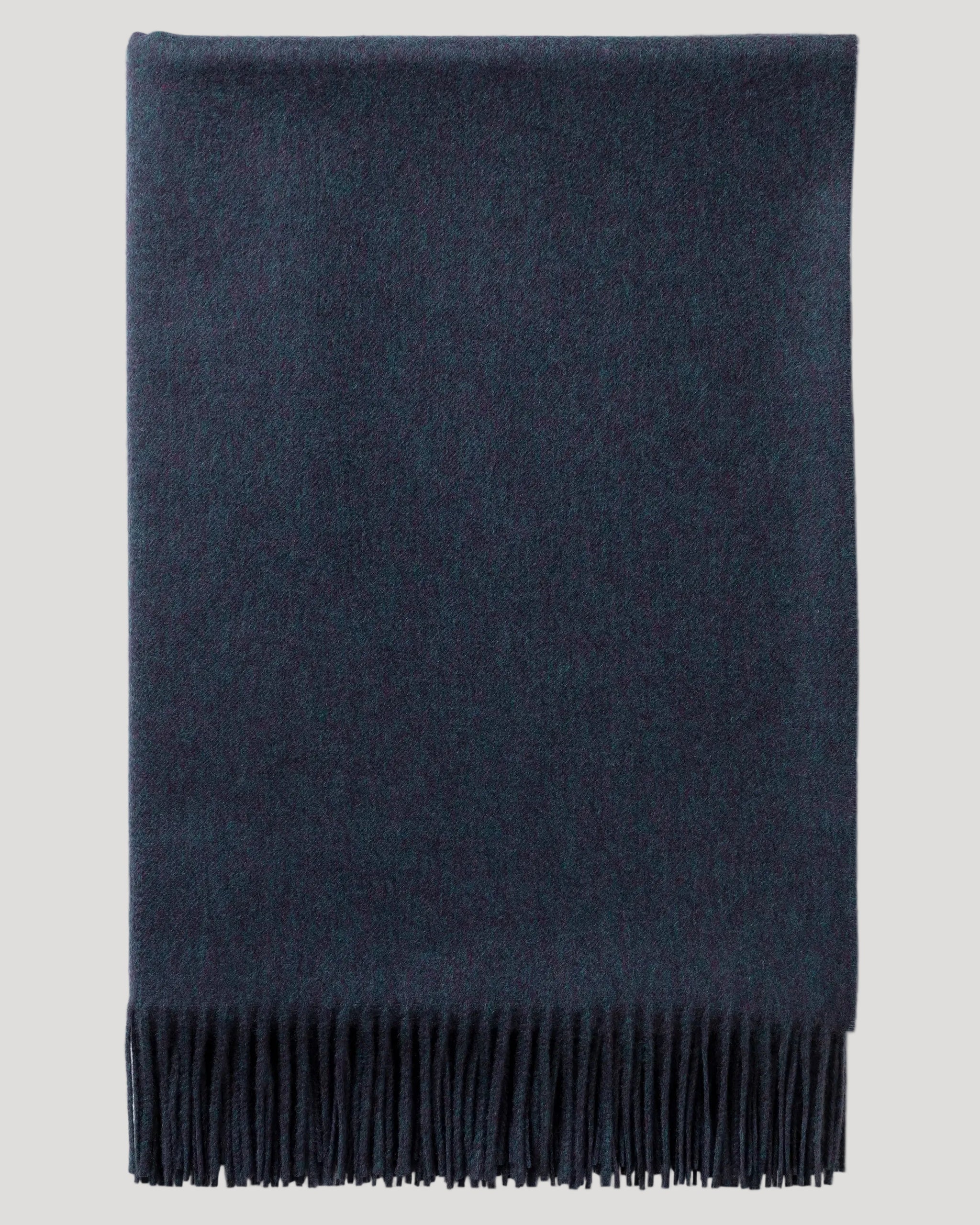 Plain Cashmere Throw Heather