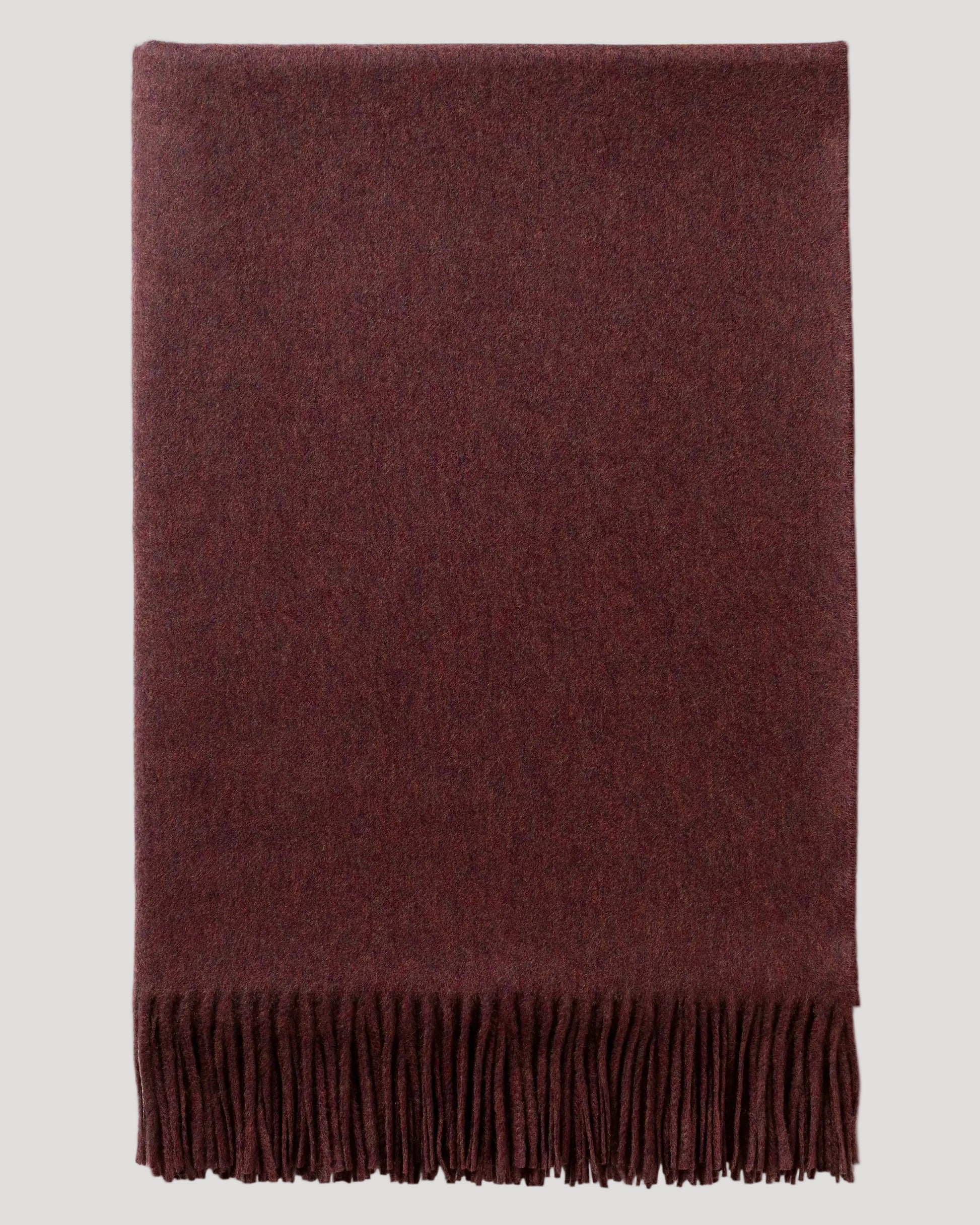 2025 Johnstons of Elgin Interiors Collection Damson Cashmere Throw on a white background  WA000055HE7062ONE