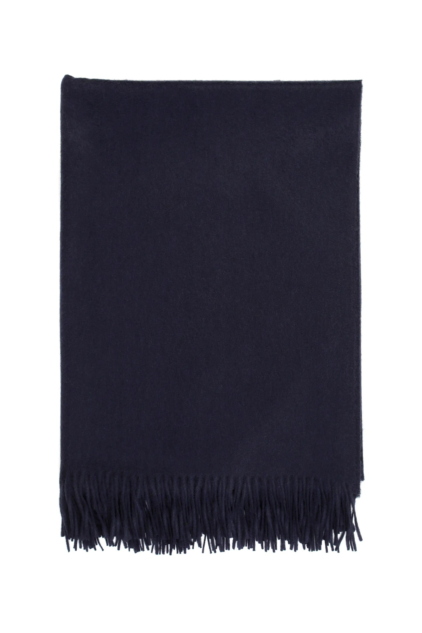 2025 Johnstons of Elgin Interiors Collection  Dark Navy Cashmere Throw on a white background  WA000055SD7330ONE