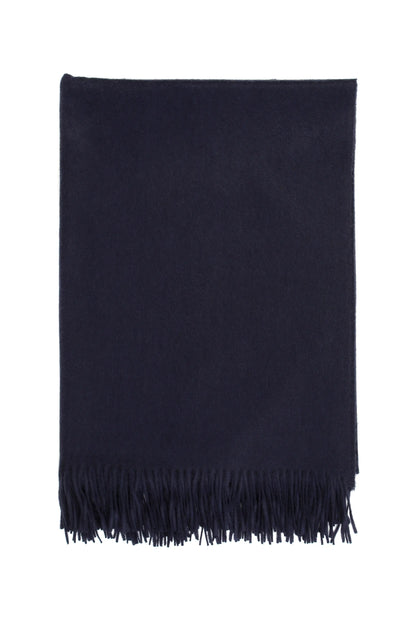 2025 Johnstons of Elgin Interiors Collection  Dark Navy Cashmere Throw on a white background  WA000055SD7330ONE