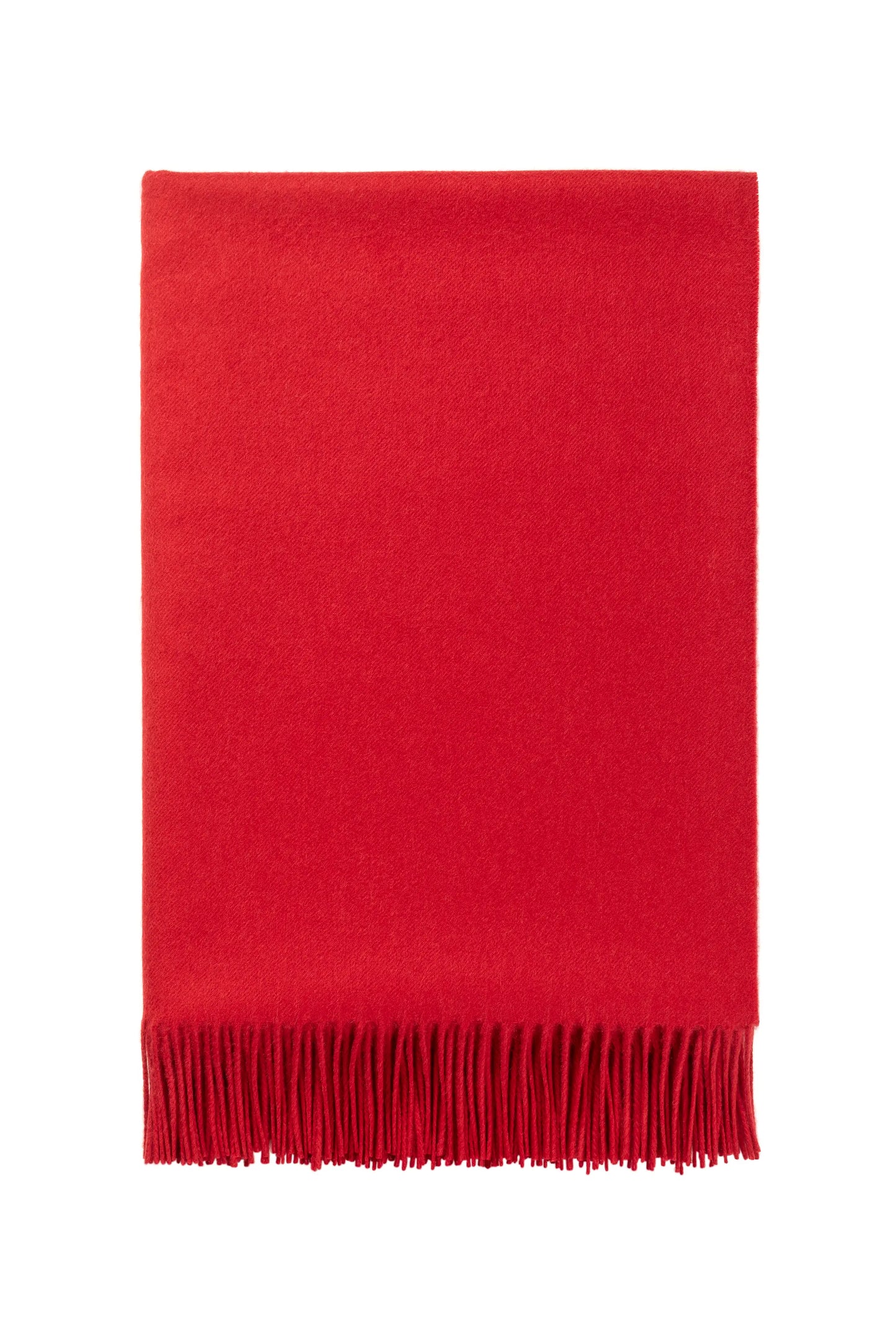 2025 Johnstons of Elgin Interiors Collection Classic Red Cashmere Throw on a white background  WA000055SE0510N/A