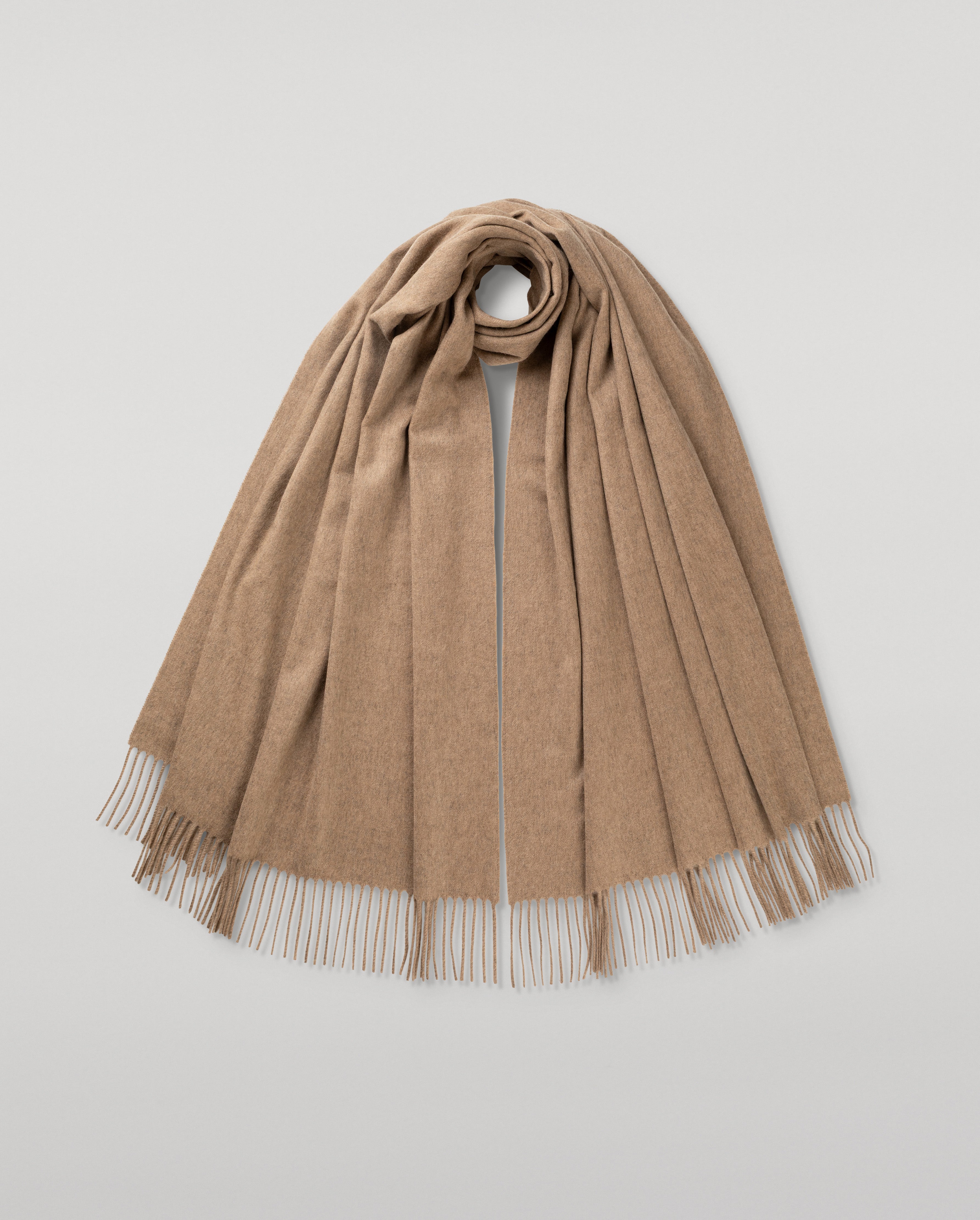 正規品　美品　Johnstons cashmere tube stole Otter Brown Cashmere Stole | Made in Scotland – Johnstons of Elgin