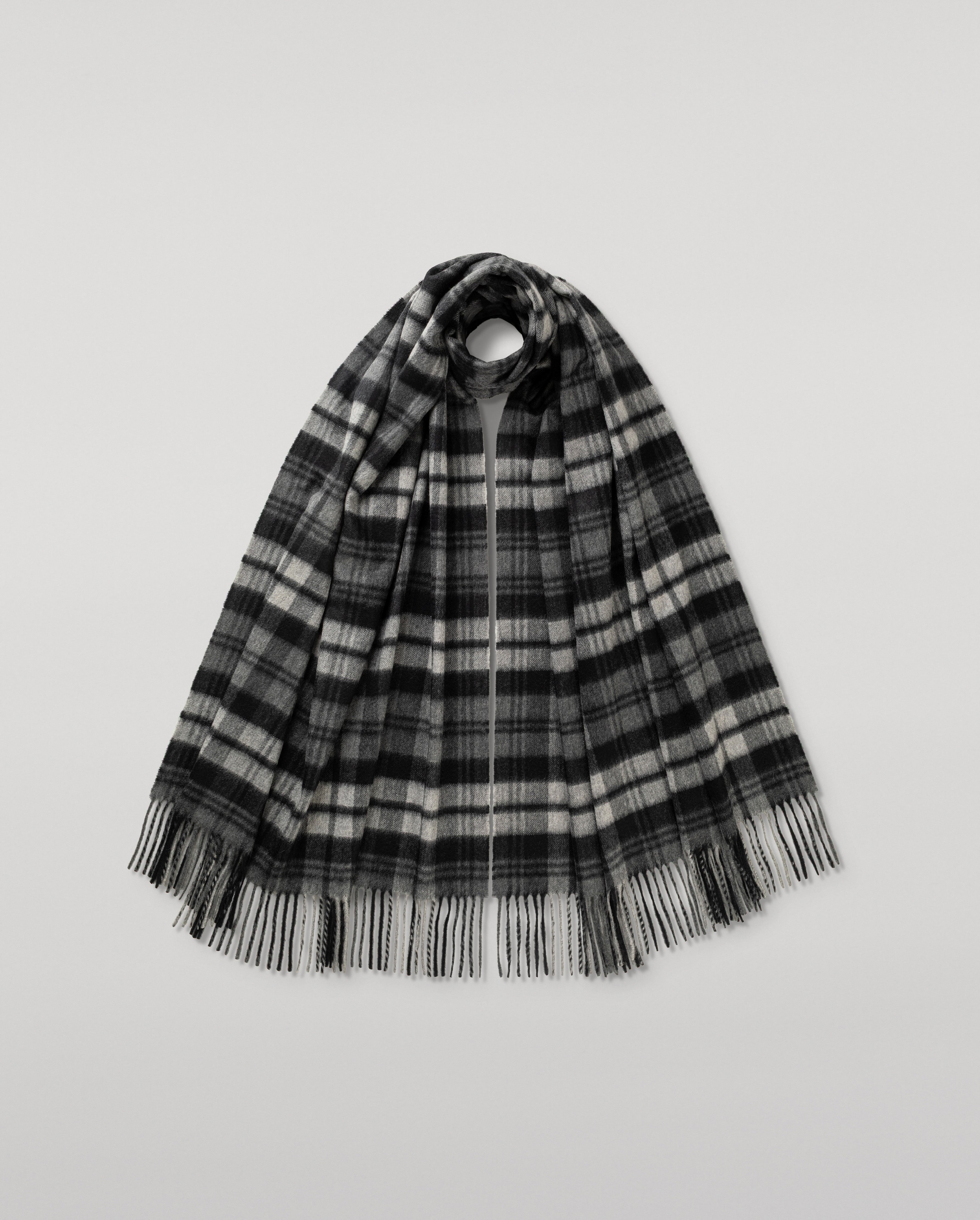 Grey Watch Dress Tartan Cashmere Stole – Johnstons of Elgin