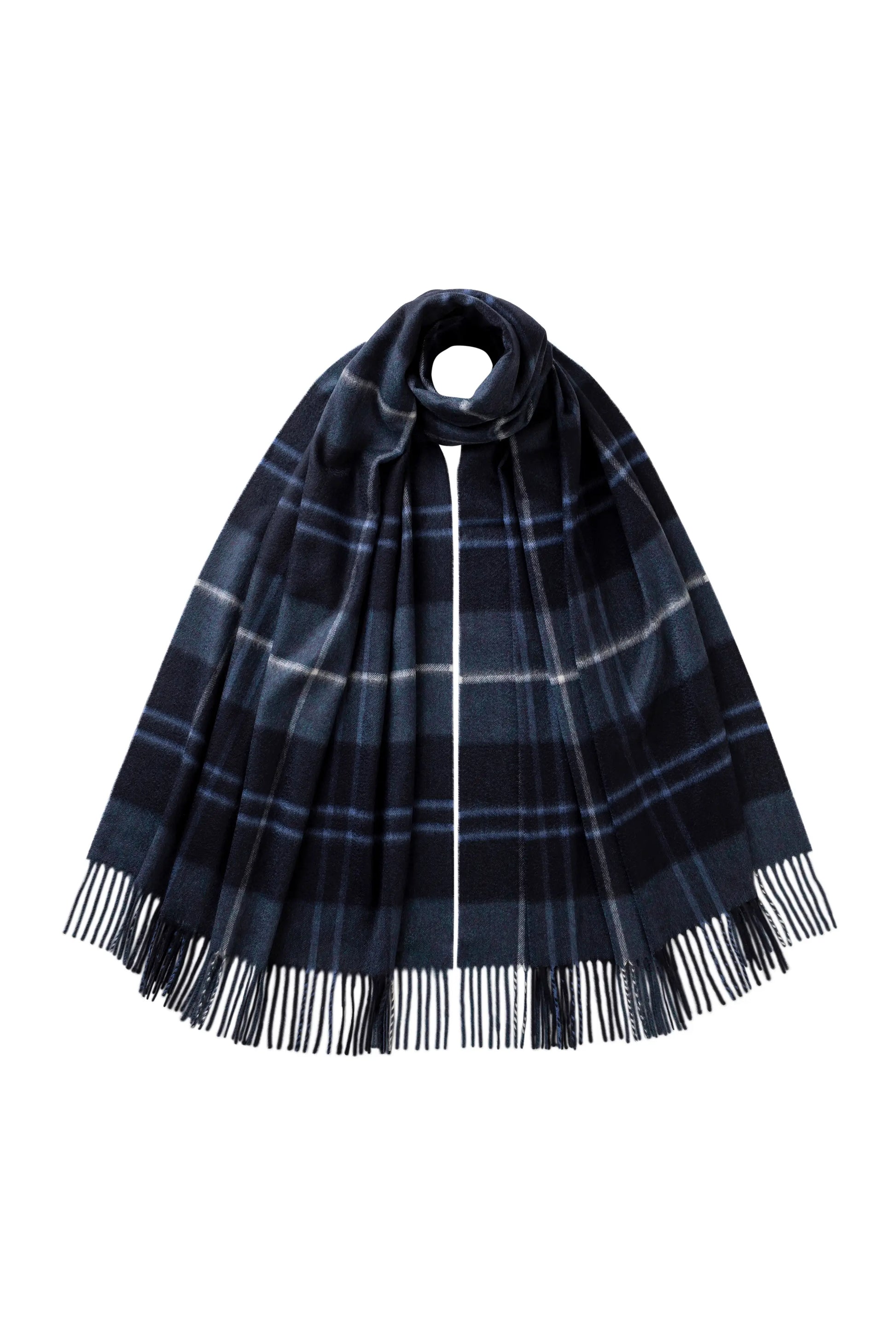 Johnstons of Elgin AW25 Woven Accessories Fife Modern Tartan Cashmere Stole WA000056RU7694ONE