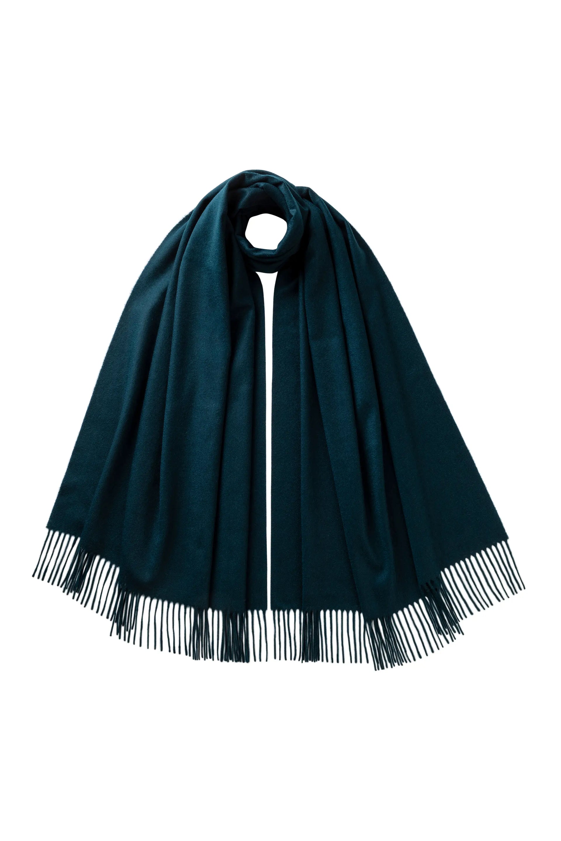 Plain Bottle Green Cashmere Stole – Johnstons of Elgin