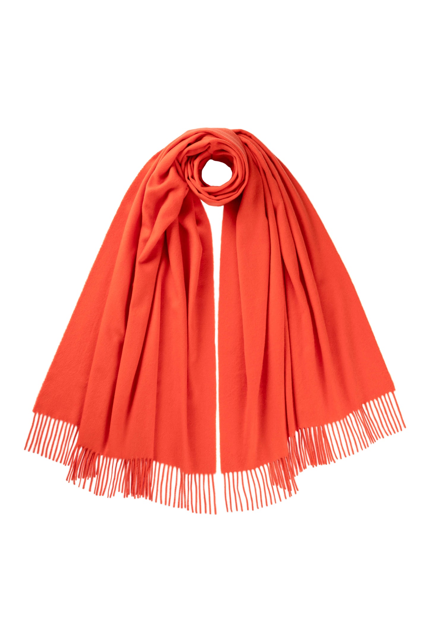 Johnstons of Elgin SS24 Accessories Coral Plain Cashmere Stole WA000056SG4980ONE