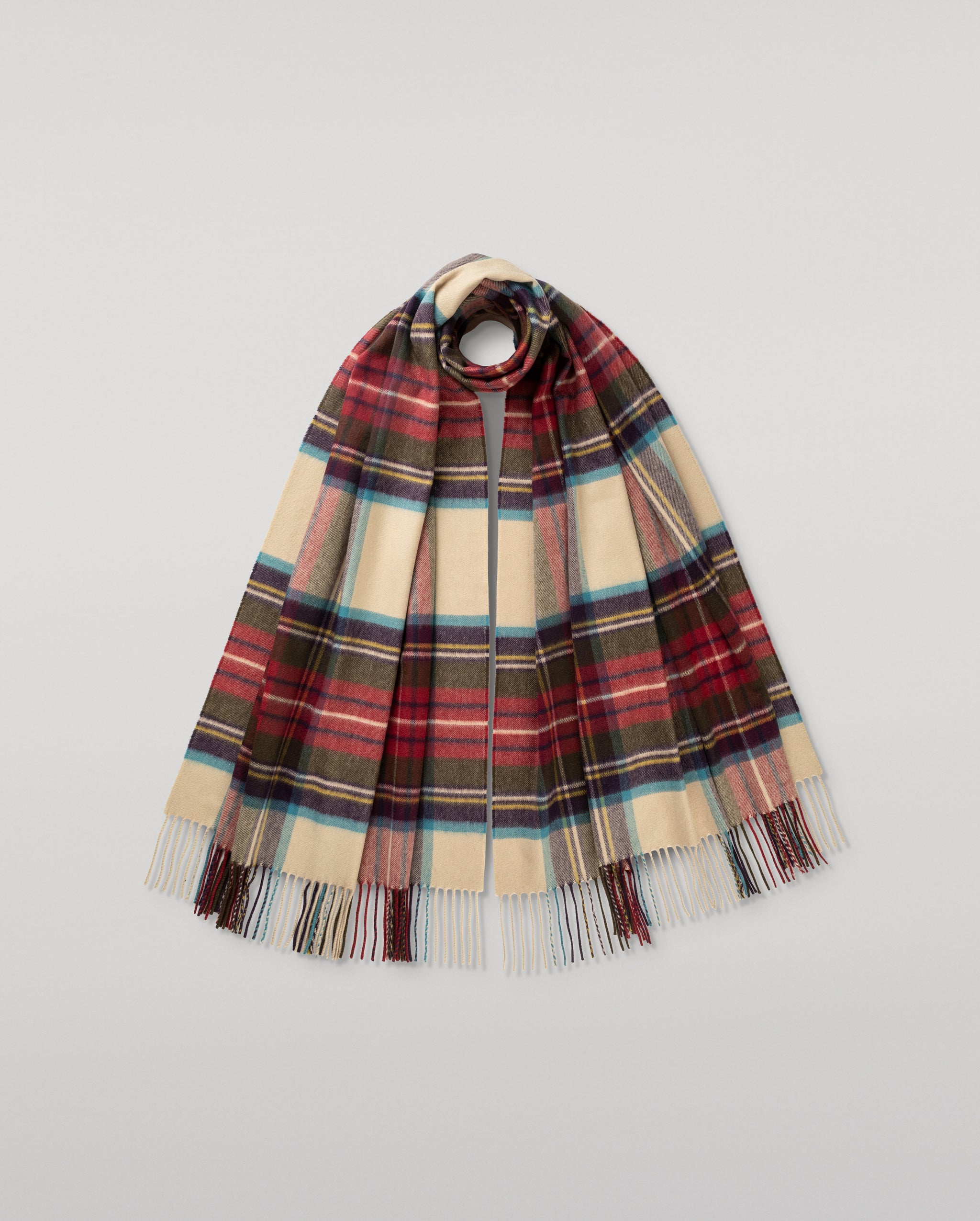 Hessian Dress Stewart Tartan Cashmere Stole