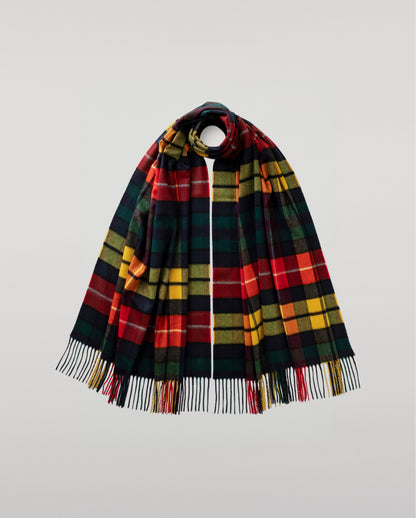 Johnstons of Elgin Woven Accessories Buchanan Tartan Cashmere Stole WA000056KU0310ONE