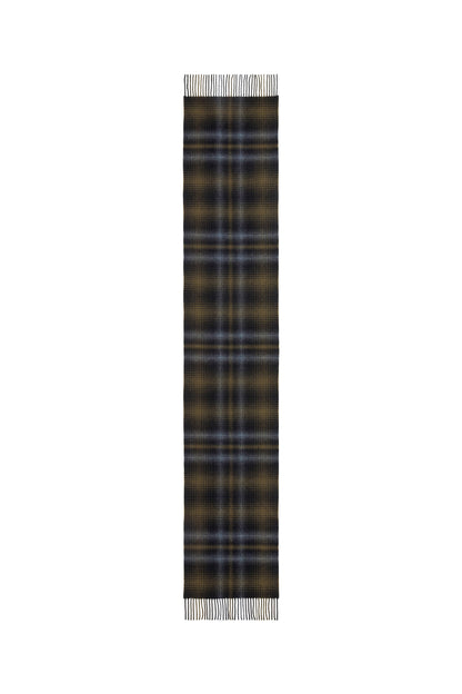 Wide Cashmere Check Scarf