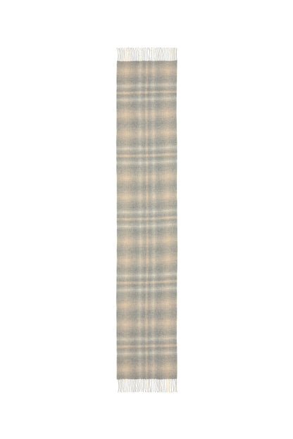 Wide Cashmere Check Scarf