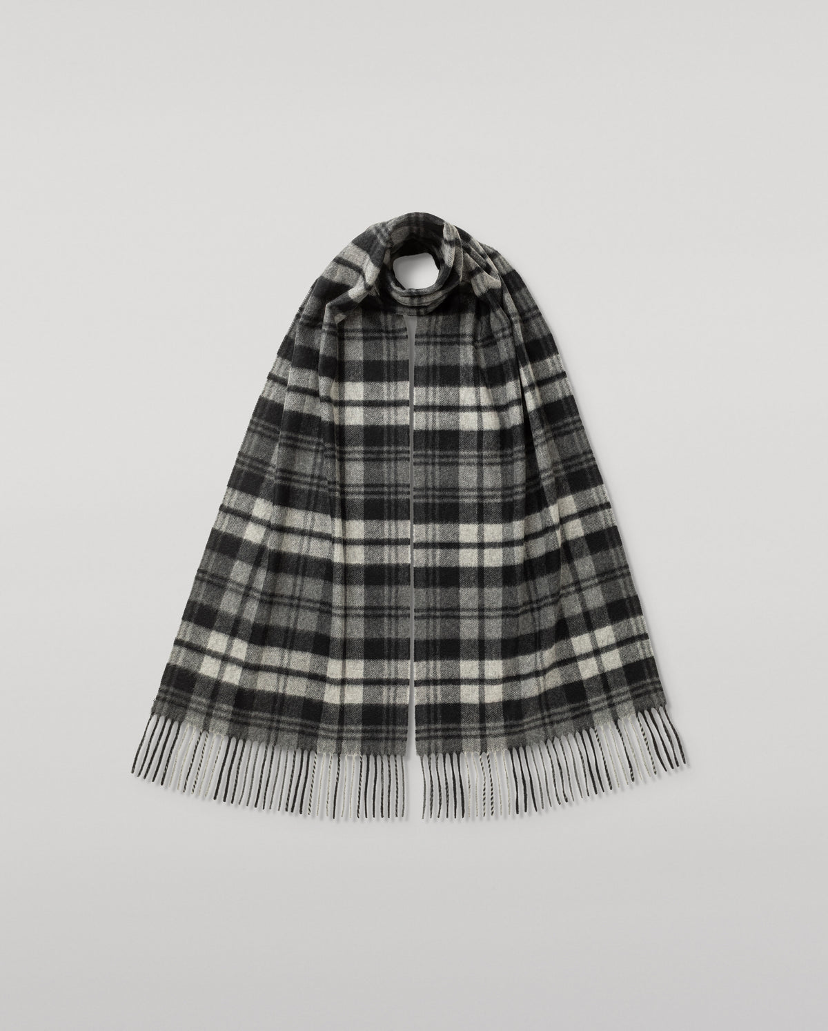 Wide Dress Stewart Tartan Cashmere Scarf