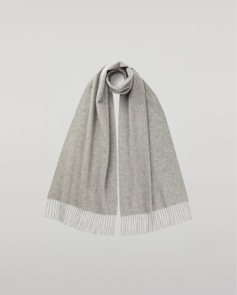 Wide Light Grey Cashmere Scarf | Cashmere Accessories – Johnstons