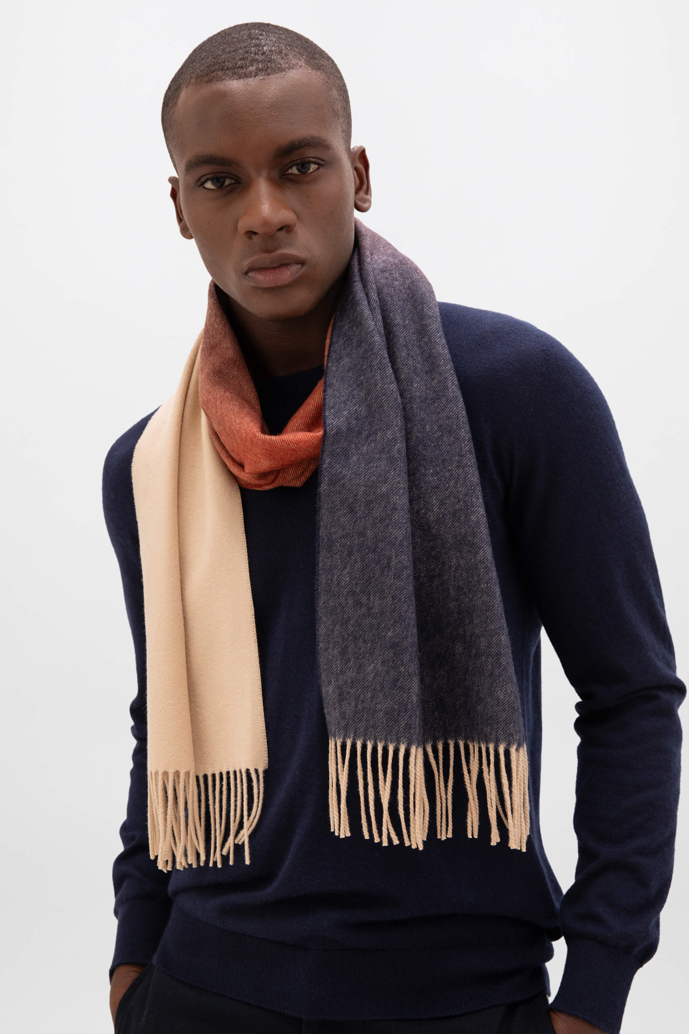 Saks Fifth Avenue by offers Johnston’s of Elgin Ombré Merino Wool Scarf