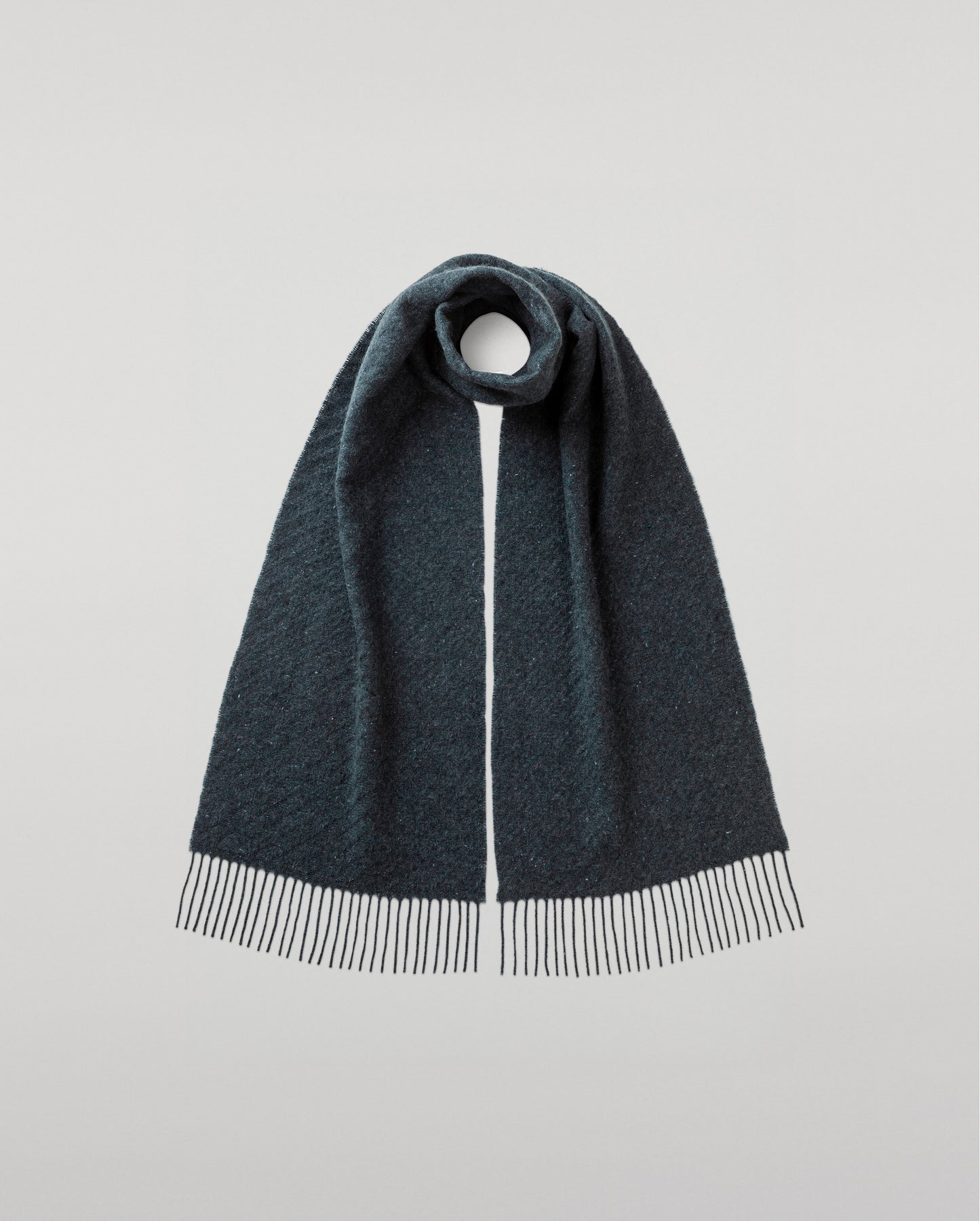 Johnstons of Elgin Woven Accessories Storm Lofty Twill Cashmere Scarf WAC02307RU7657ONE