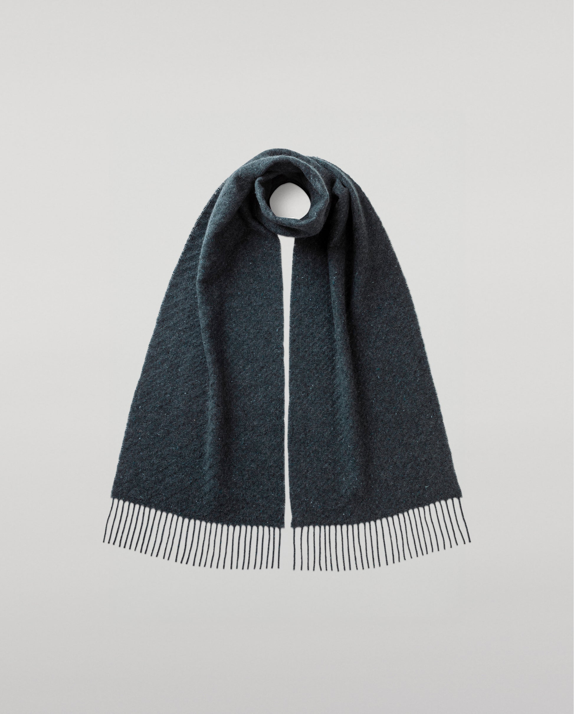 Johnstons of Elgin Woven Accessories Storm Lofty Twill Cashmere Scarf WAC02307RU7657ONE