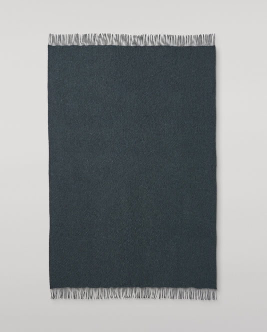 Johnstons of Elgin Lofty Cashmere Blanket in Storm Blue WAC02308RU7654ONE